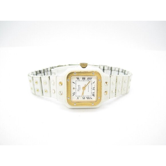 Women Vtg Kamatz Hand Wind 17 Jewels Analog 25mm Dial Tank Style Watch (F824) - Picture 7 of 12